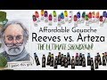 ARTEZA vs. REEVES | Affordable Gouache Comparison