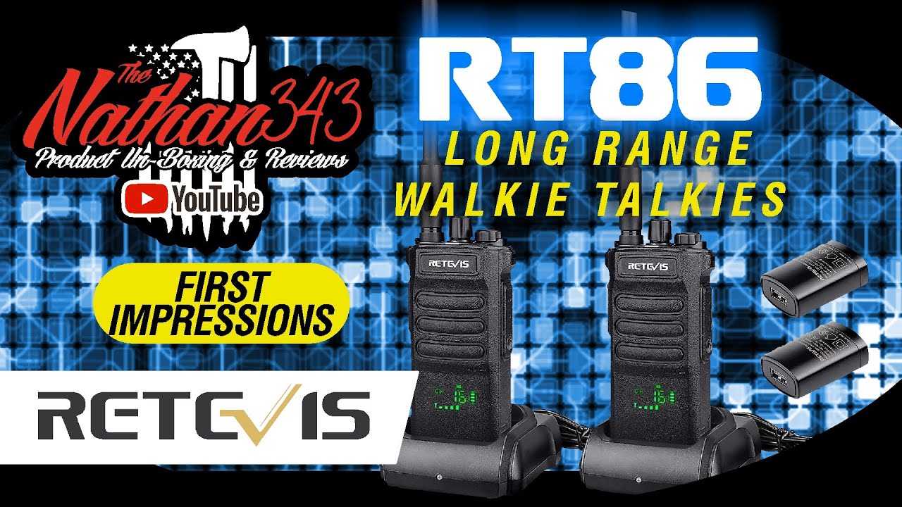 10W Long Range Walkie-talkie Retevis RT86, Powerful Walkie Talkie for  Hunting
