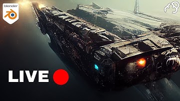 Using Midjourney to create Scifi Transport Ship in 3D models with Blender