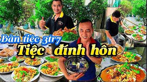 Món ngon đãi tiệc đinh hôn 60 khách  lẩu nấm hải sản khai vị 3 món bò nấu  bánh mì hấp dẫn