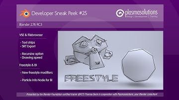 B3D Sneak Peek #25 - VSE, Filebrowser, Freestyle & Particles