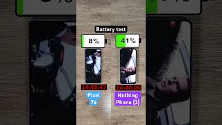 Google Pixel 7a vs Nothing Phone (2) battery test