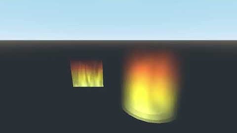 Godot shader: engine flame