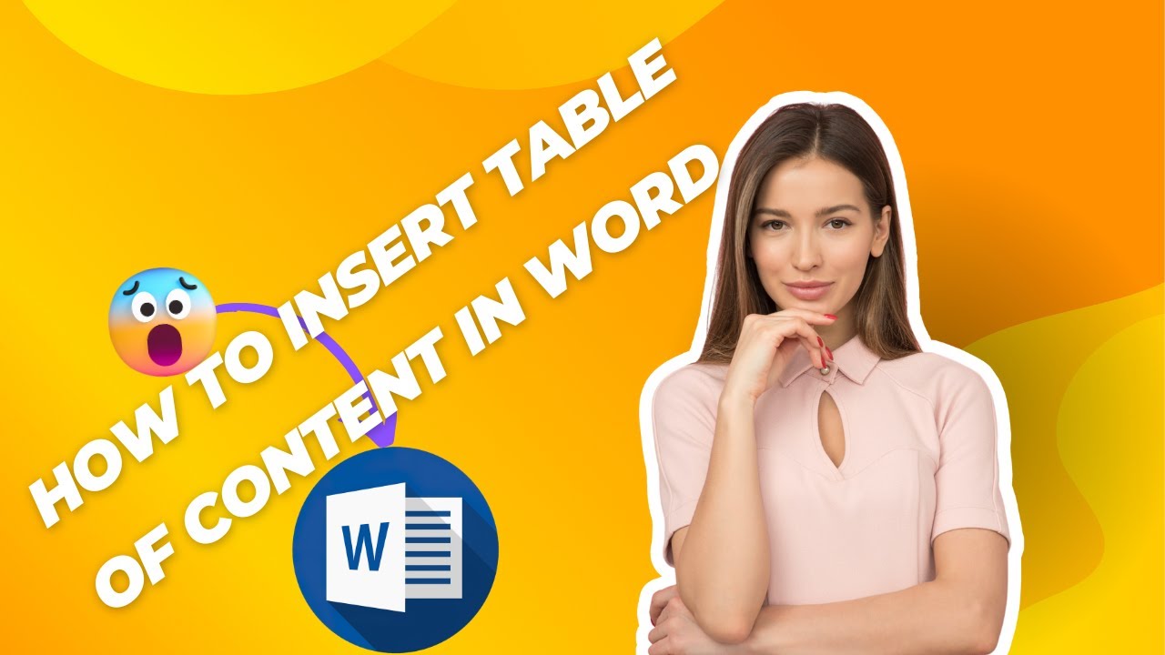 How to insert table content automatically in Microsoft word - YouTube
