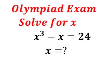 Beautiful Exponential Equation | x^3-x=24 | Solve for x | Olympiad Exam
