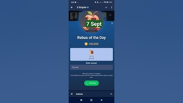 7 Sept - X Empire Rebus of the Day and Riddle of the Day #xempire #secretcodes #cryptocurrency