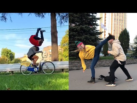 Stunt Comedy Prank / Lizzy Isaeva [ Трюковая Комедия / Пранки /Лучшие Сальто / Паркур