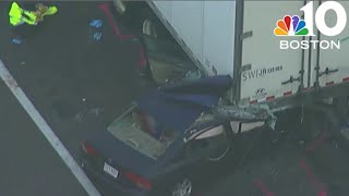 Several crashes reported amid slick road conditions in Mass.