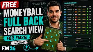 ULTIMATE FREE Moneyball Wing Back View for FM26! Tutorial