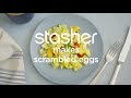 Stasher makes scrambled eggs
