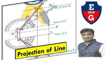1| Projection of Line| How to find FV & TV| Solved Problem| Step by Step| Engineering Drawing