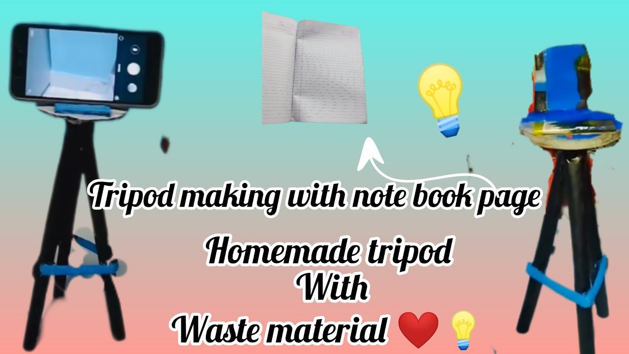 Diy tripod with paper at home 😱❤️