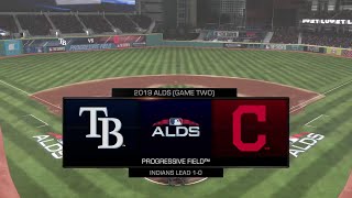 Mlb The Show 19 Ps4 Pro - Tampa Bay Rays Vs Cleveland Indians Alds Game 2 1080P 60 Fps