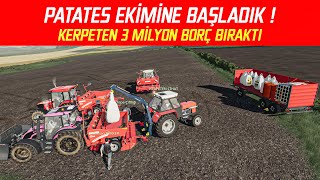 Patates işine Girdik  [ kerpeten bizi borca soktu ! ]  ! [ Oakfield Farm ] fs19 bölüm 8