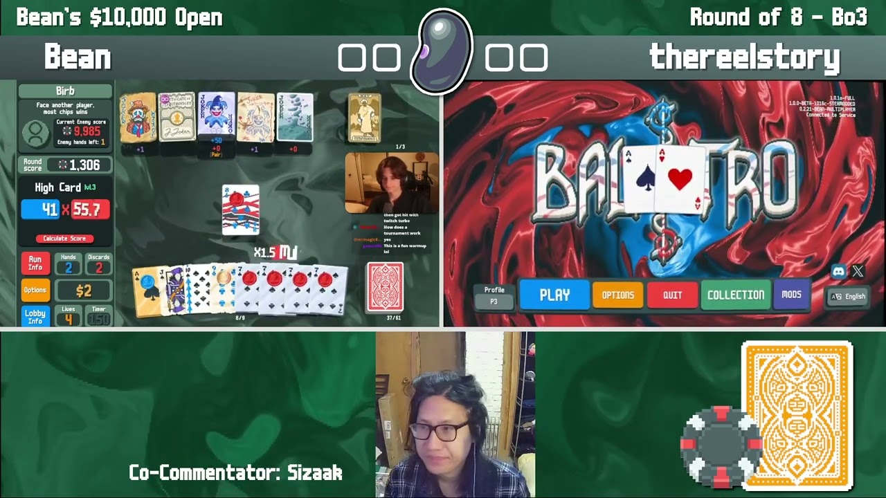 TurtleBean's 10k Tournament: @TurtleBean_ vs. thereelstory (Balatro)
