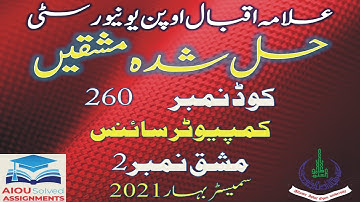 AIOU Solved Assignments | 260 | INFORMATION TECHNOLOGY BASICS | Assignment No 2 |Metric |Spring 2021