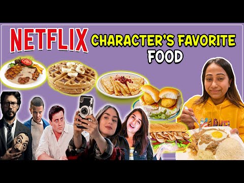 Eating only *NETFLIX* famous character Favorite Food | Food Challenge