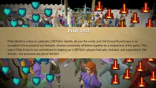 Runescape players clash over in game pride event (OSRS 2022)