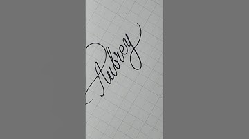 ☆Aubrey☆ #Calligraphy #handwriting #lettering #writing #signature #art