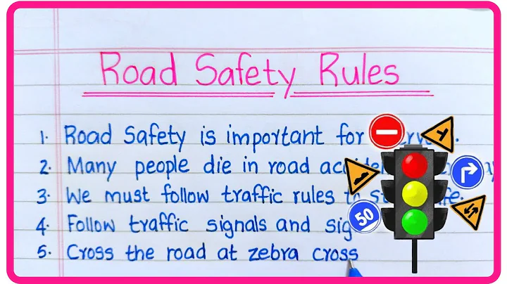 15 Road Safety Rules | Road Safety Rules in English | 15 Traffic Rules | Essay on Road Safety