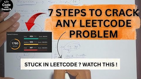 7 Steps To Solve Any LeetCode Problem | Master DSA Problem Solving | DSA Strategy For Beginners 