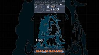 ||AutoCAD creative drawing||mahdev drawing|| autocad2023 autocad cad