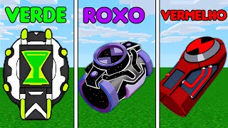 ESCOLHA O OMNITRIX PELA COR NO BEN 10 MINECRAFT!