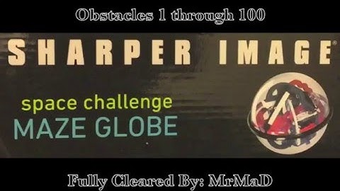 Sharper Image - "Space Challenge Maze Globe" - All 100 Obstacles Cleared