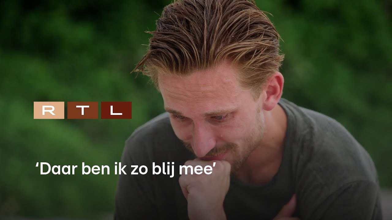 Camiel Kesbeke in tranen door videoboodschap van thuis | Expeditie Robinson