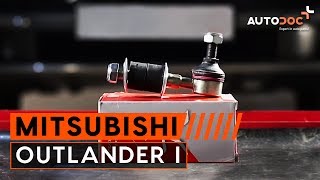 Sådan udskifter du stabilisatorstag foran på Mitsubishi Outlander 1 GUIDE | AUTODOC