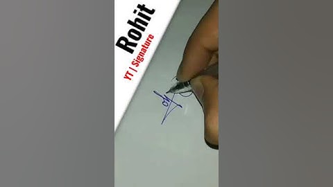 Rohit name signature style | name signature style | english signature | #shorts #viral video YouTube