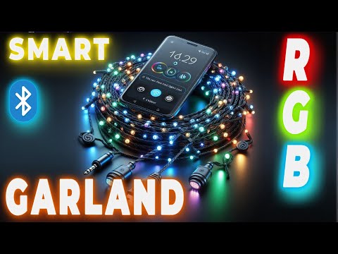 Smart garland on addressable LEDs with Bluetooth for $6: cheap, but surprisingly functional