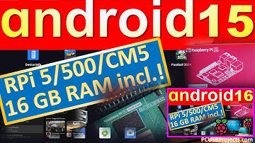 Android 15 or 16 turns Raspberry Pi 5/500/CM5 (incl.16 GB RAM variants) into a true gaming machine!