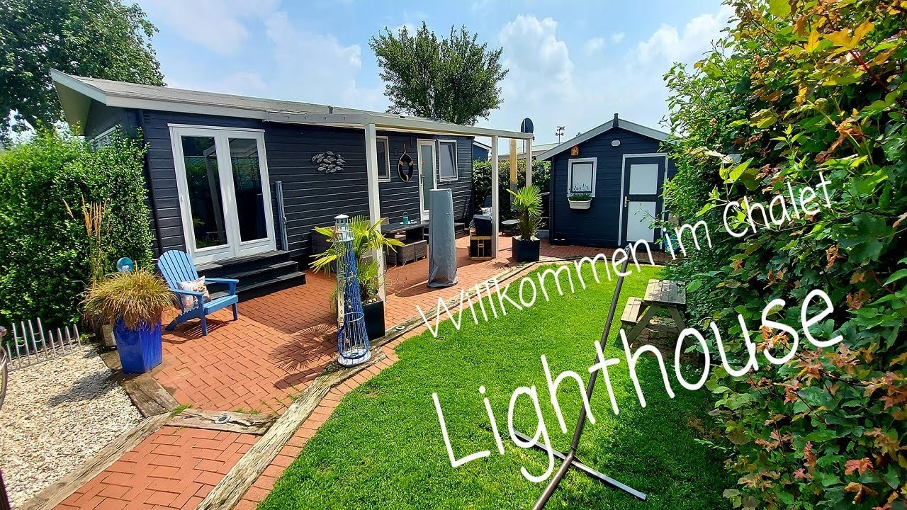 RUNDGANG: Chalet Lighthouse am Rhederlaag NL (nur 50 m Hundestrand) - 5 Personen, 3 Hunde, Zaun uvm