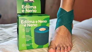 Como aplicar fita kinesio no pé torcido | Estabilidade e alívio