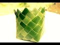 How It's Made - Coconut Leaf Square Basket