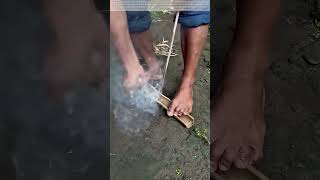 Rope To Flame Friction-Fire Wisdom From A Split Bamboo