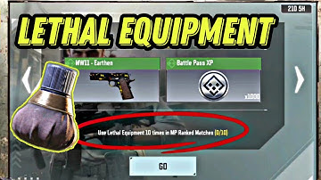 CALL OF DUTY MOBILE USE LETHAL EQUIPMENT 10 TIMES IN MP RANKED MATCHES