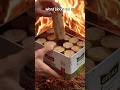 Genius Hack: Make Natural Charcoal & Eco Fire Starter! #camping #Outdoors #survival #ideas