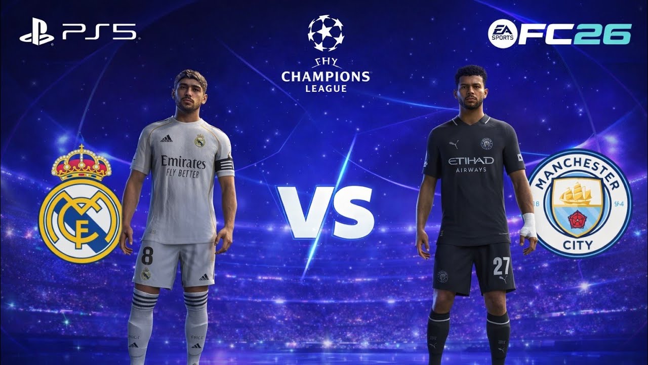 FC 26 - Real Madrid Vs Man City UEFA CHAMPIONS LEAGUE 25/26 FULL MATCH | PS5 PRO [4K60]