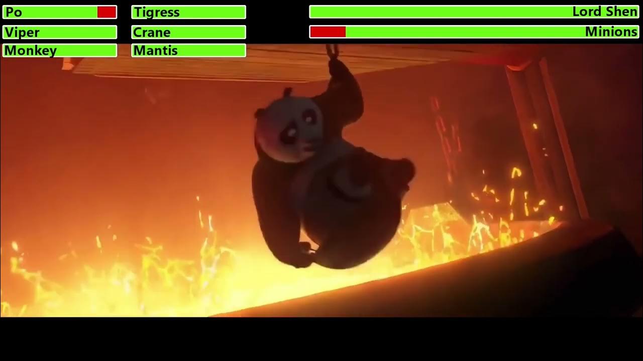 Kung Fu Panda 2 (2011) Factory Battle with healthbars - YouTube