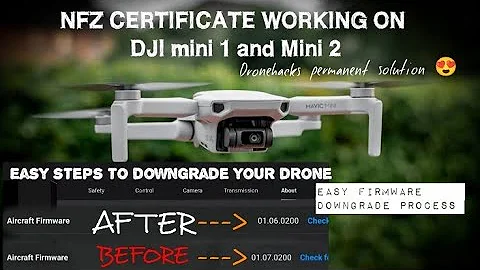 DJI MINI 2 best guide for Firmware downgrade process | Permanent NFZ 15m hack Dronehacks #mini2 #15m