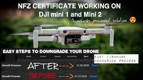 DJI MINI 2 best guide for Firmware downgrade process | Permanent NFZ 15m hack Dronehacks #mini2 #15m
