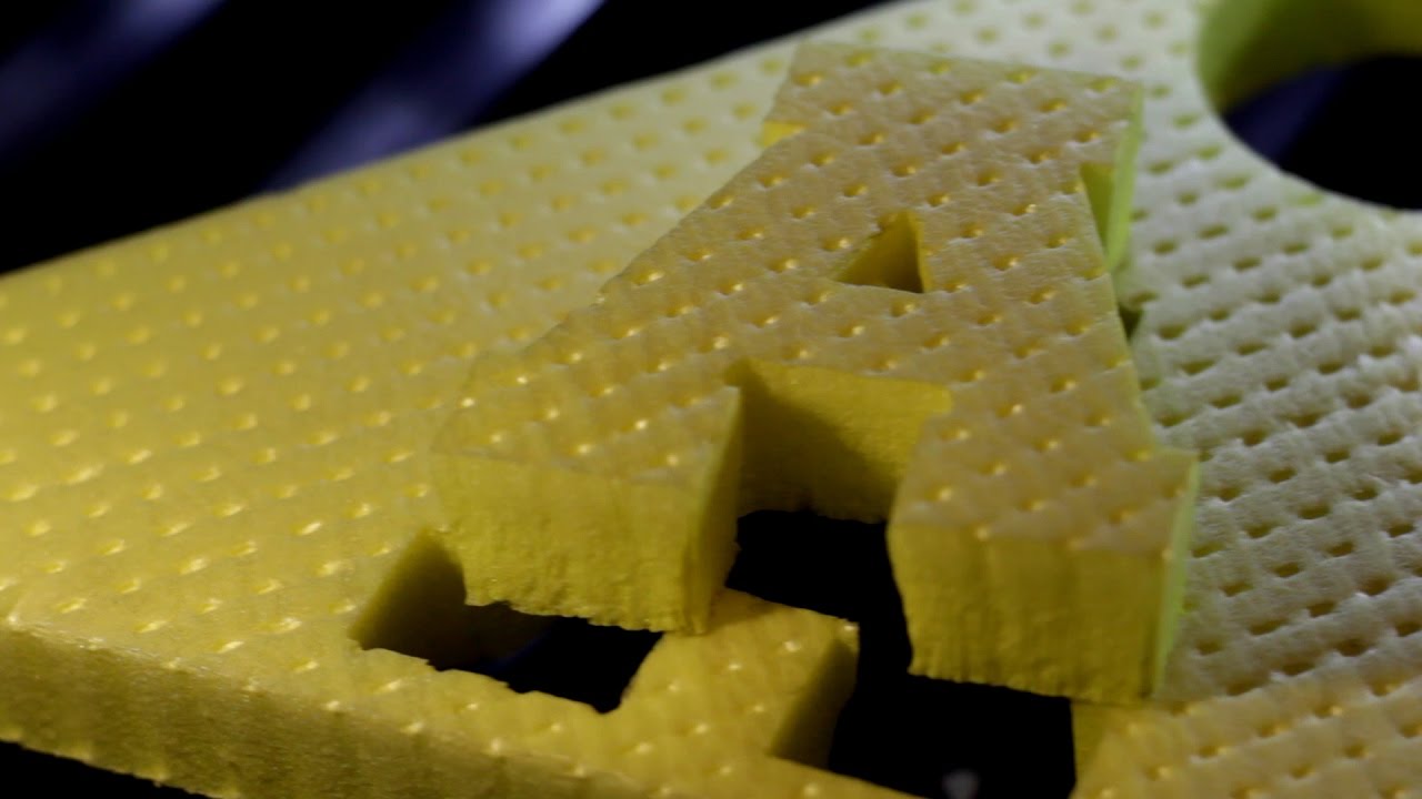 Лазерная резка полистирола 20мм [LASERSHOP.ORG] - YouTube