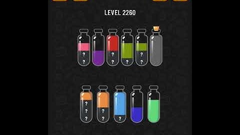 [BRAIN GAME] Soda Sort Puzzle LEVEL 2260 (Challenging the World Record)