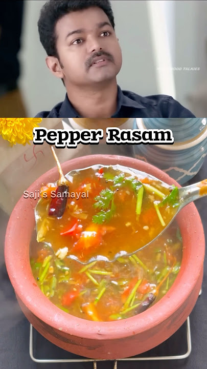 Pepper Rasam🍲| Milagu rasam @sajisamayal #rasam #food