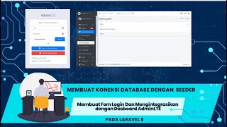 Tutorial Integrasi Template AdminLTE & Login Form di Laravel 8 : Seeder Database & Admin Dashboard'