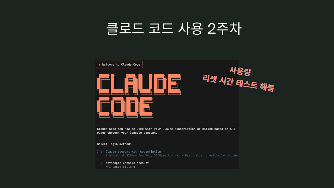 클로드 코드에 적응완료 (사용 2주차)