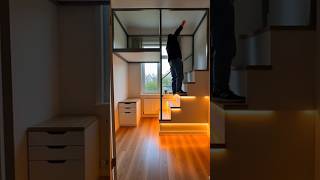 Tiny Studio, Huge Upgrade: Loft + Drawer Stairs + Under-Loft Office (Final Reveal)