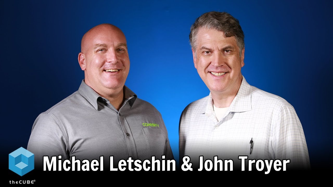 Michael Letschin, Cohesity & John Troyer, TechReckoning | CUBE Conversation, August 2019